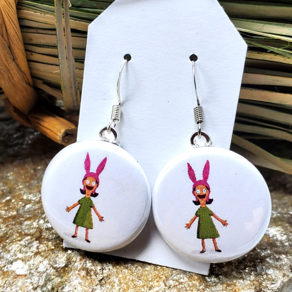 Bobs Burgers Louise Earrings Belcher Family Souvenir Pop Art Cartoon Fashion 15$
